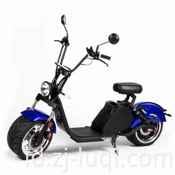 EEC / COC Sertifikat kursi tunggal ultra kuat bingkai sepeda motor citycoco listrik portabel dengan harga yang kompetitif